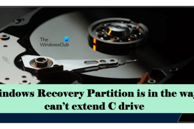 Windows Recovery Partition is in way
