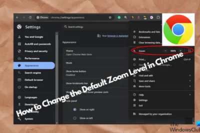 How to Change the Default Zoom level in Chrome