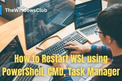 How to Restart WSL using PowerShell CMD Task Manager