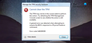 Cannot clear TPM in BIOS Error 0x80290300 1.png