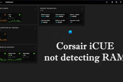 Corsair iCUE software not detecting RAM.png